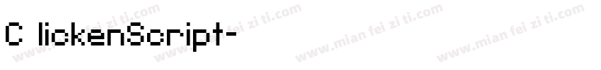 C lickenScript字体转换